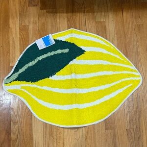 NEW Lemon Shaped Bath Mat